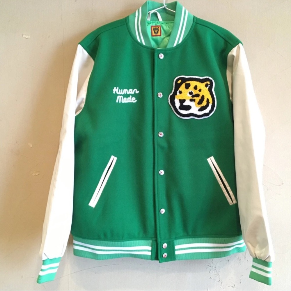 Human Made Green Varsity Jacket